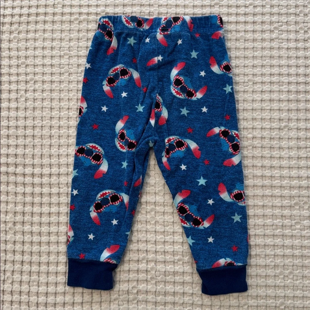 Disney Lilo & Stitch Toddler Pajamas Short Sleeve Unisex PJ Set Red White & Blue